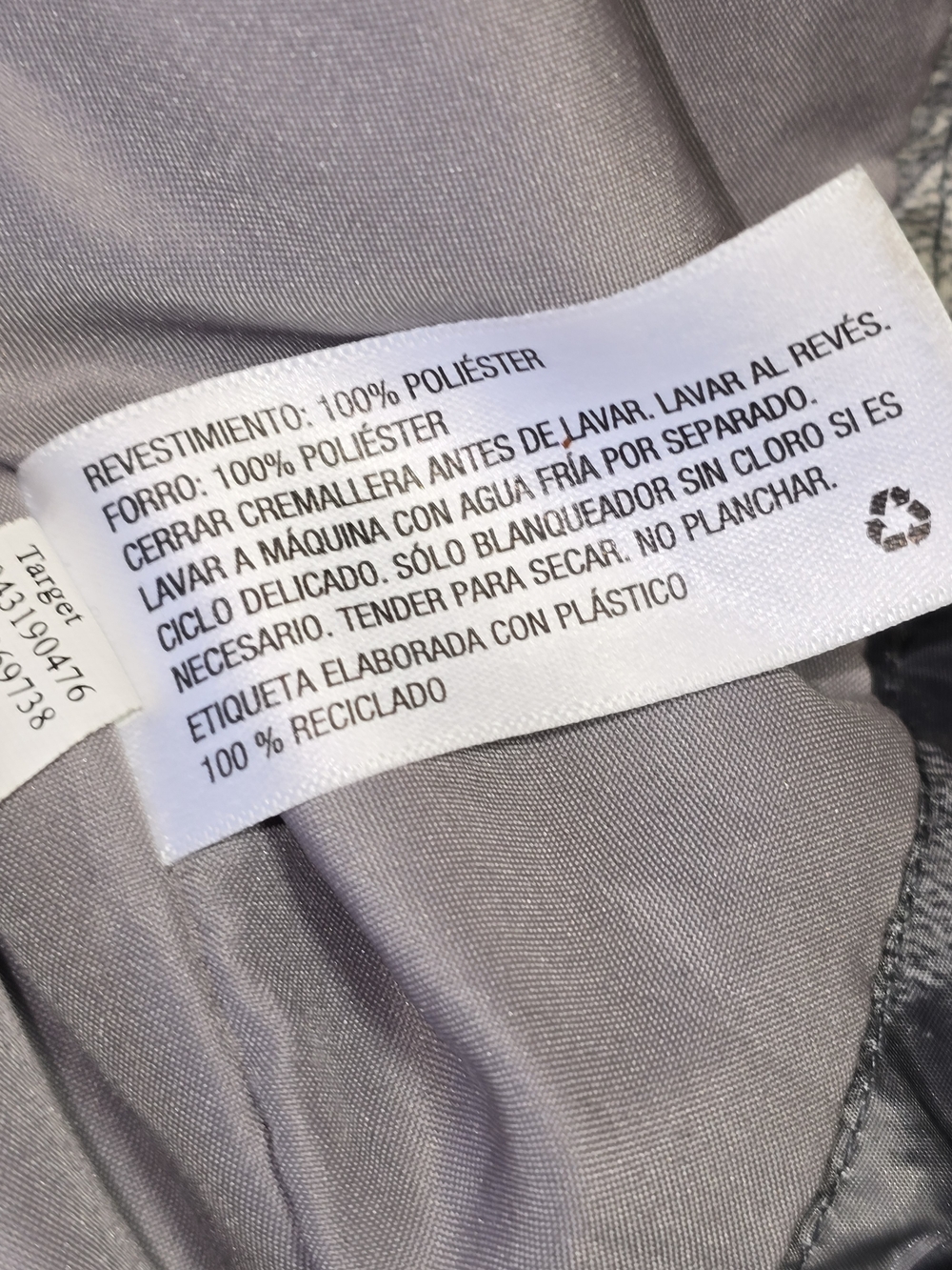 Original Use Gray & White Floral Windbreaker Medium - Picture 6 of 16